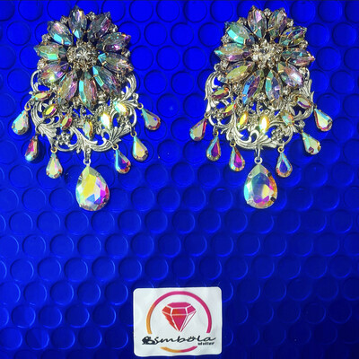 Pendientes gitana gipsy earrings pendientes etnicos pendientes strass perlas pendientes princesa