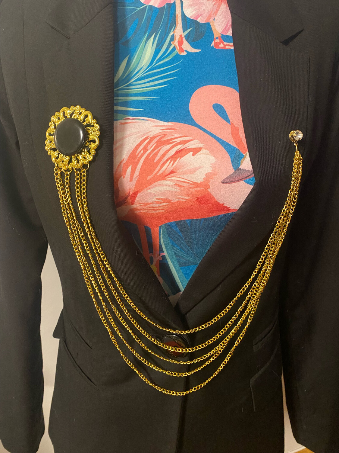 BI-PIN BROCHE DOBLE CADENA HOMBRE