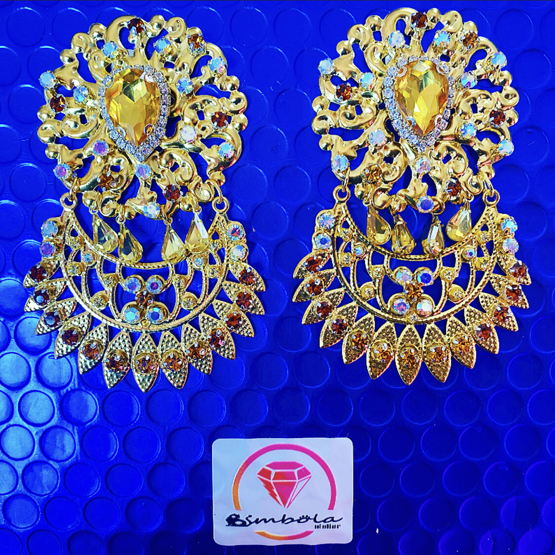 Pendientes gitana gipsy earrings pendientes etnicos pendientes strass perlas pendientes princesa