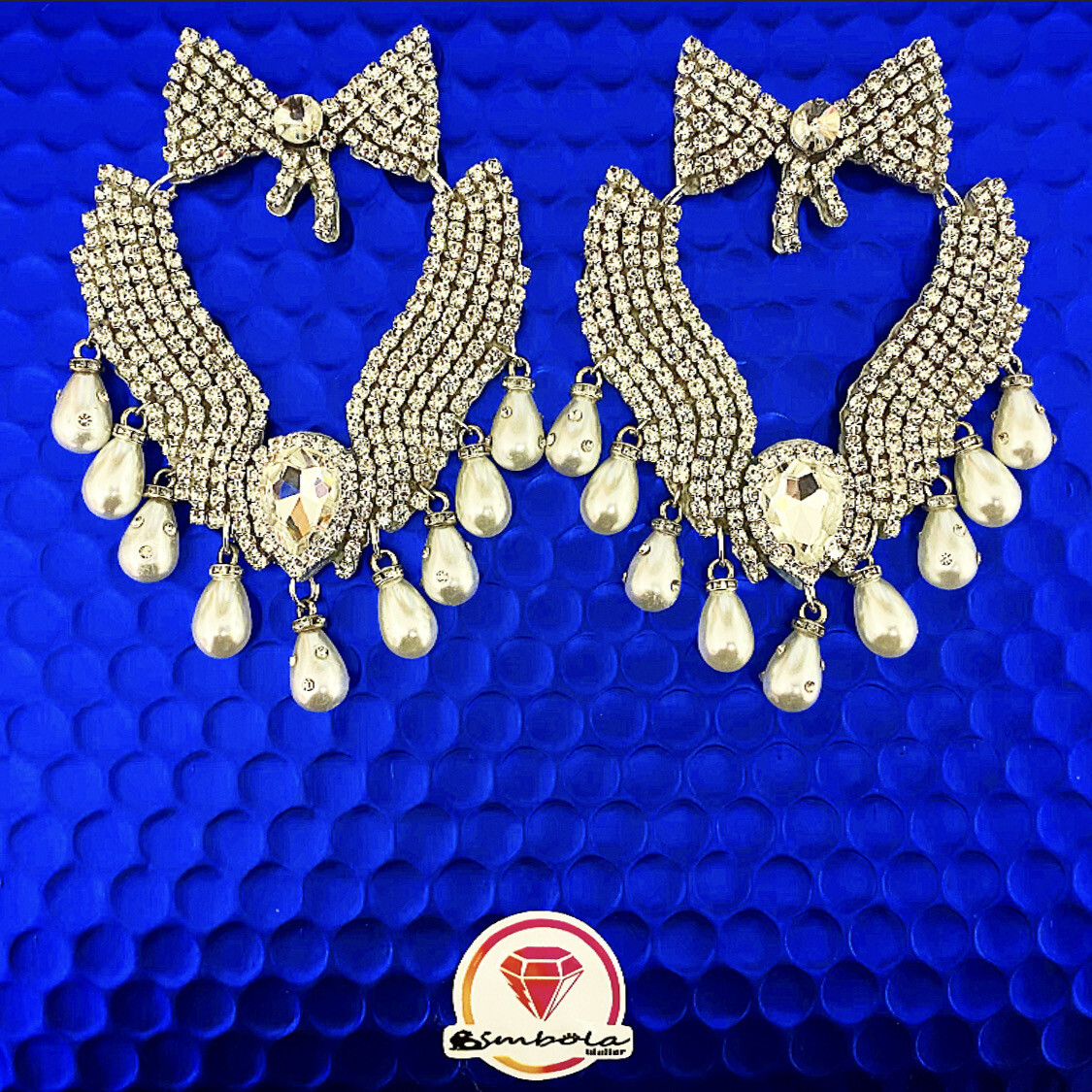 Pendientes gitana gipsy earrings pendientes etnicos pendientes strass perlas pendientes princesa lazo