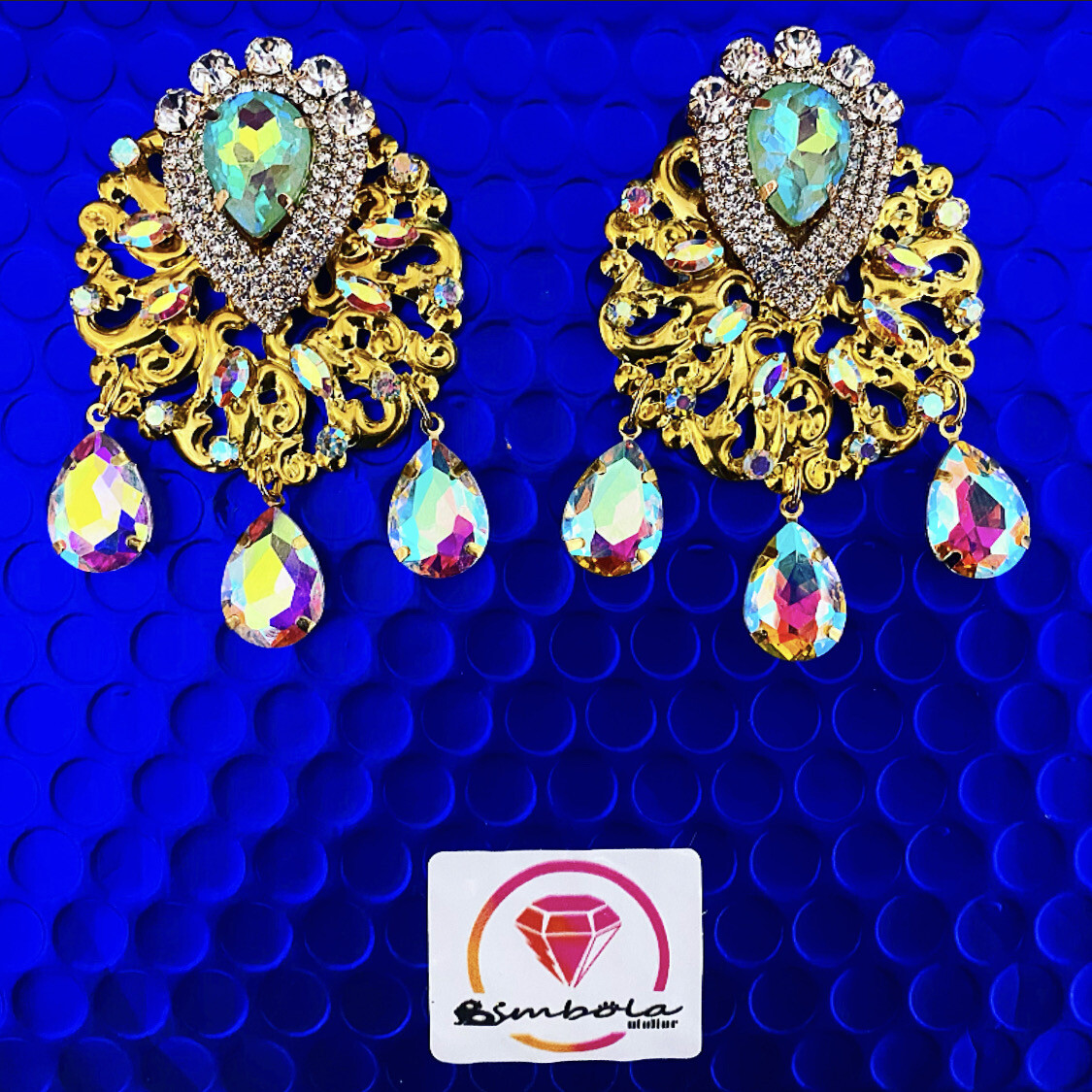 Pendientes gitana gipsy earrings pendientes etnicos pendientes strass perlas pendientes princesa