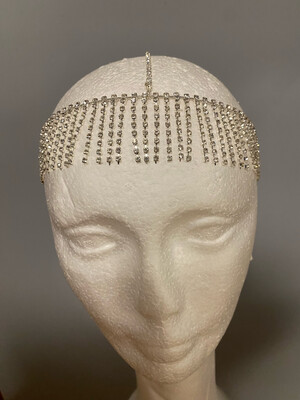 Tiara de cadena de strass Tiara cadena Fina Tiara mini charms 