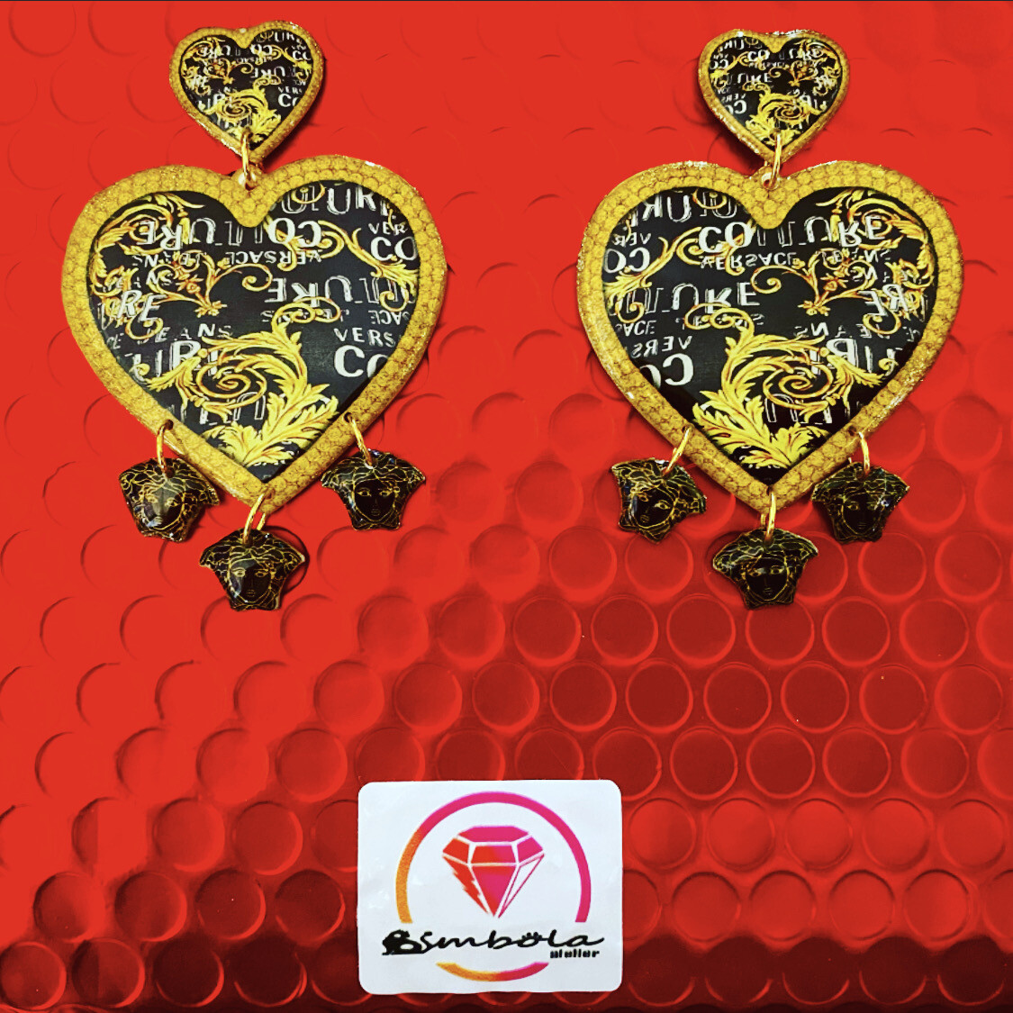 Pendientes gitana gipsy earrings pendientes etnicos pendientes strass perlas pendientes princesa Versa