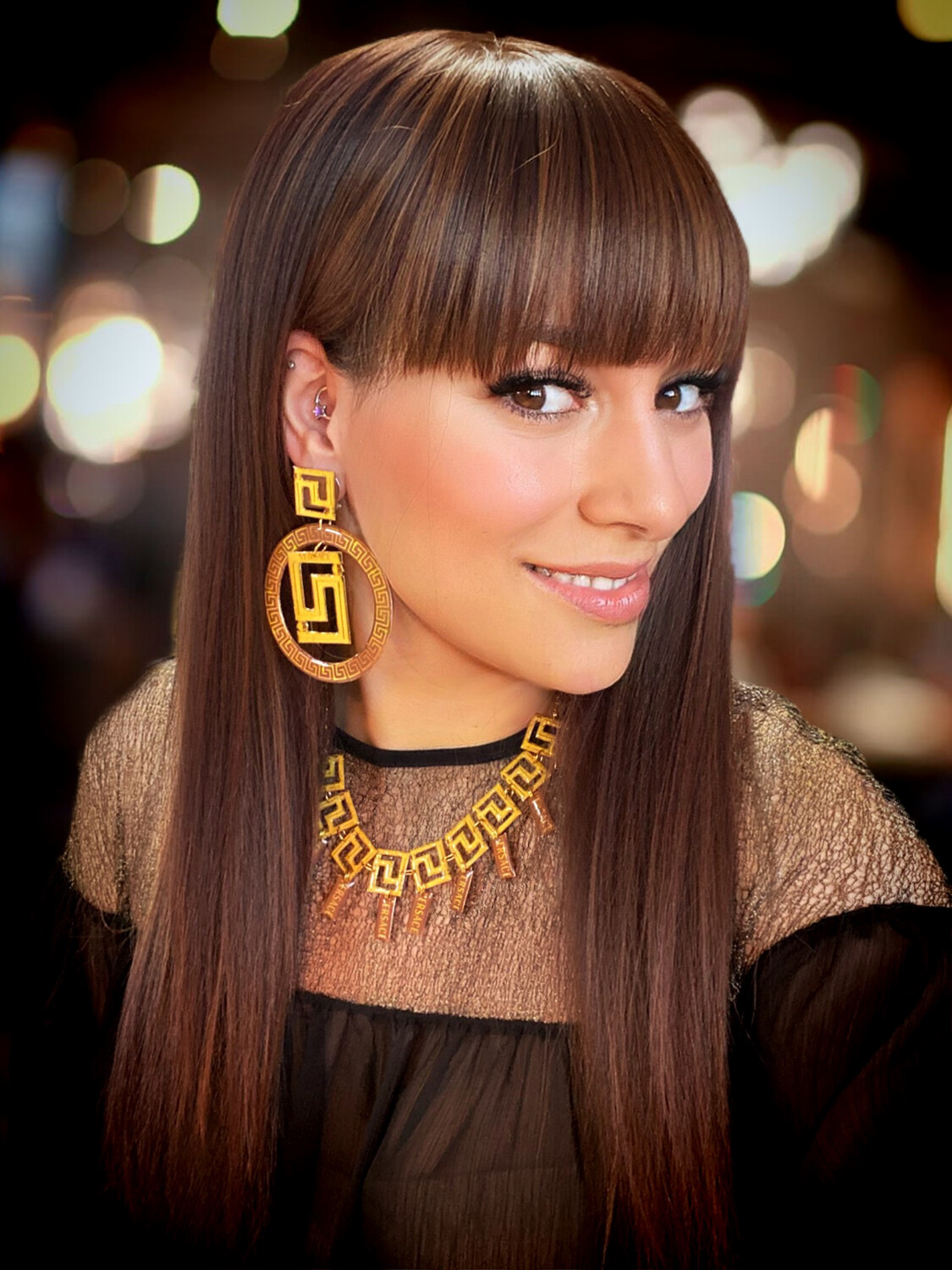 Collar barroco collar dorado collar versa couture