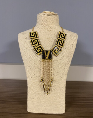Collar barroco collar dorado collar corazones collar versa couture