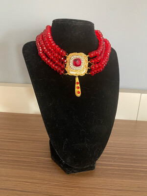 Collar barroco collar cuentas facetadas