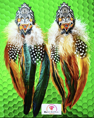 Pendientes plumas pendientes búhos 