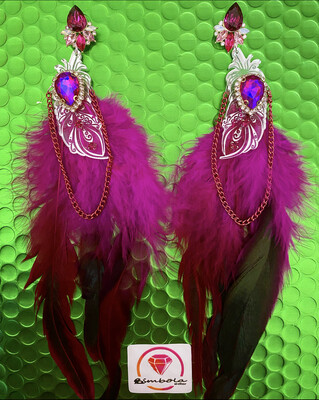 Pendientes plumas pendientes 