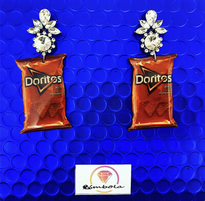 PENDIENTES DORITOS EXCLUSIVOS  EARRINGS FUNNY EARRINGS HANDMADE EARRINGS CHIPS