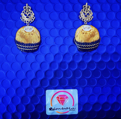 PENDIENTES FERRERO ROCHER CHOCOLATE EXCLUSIVOS  EARRINGS FUNNY EARRINGS HANDMADE EARRINGS 