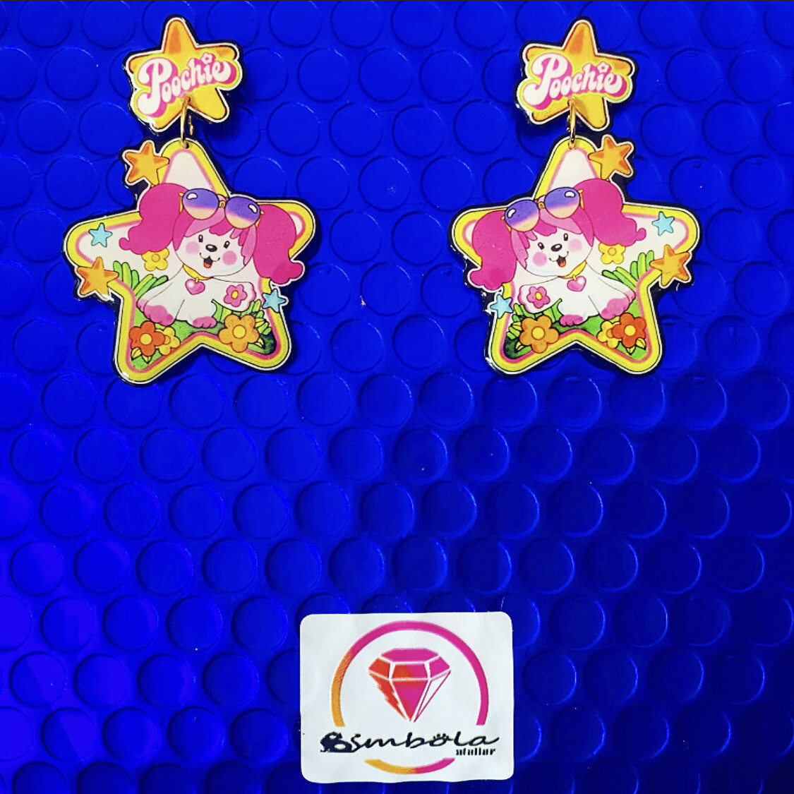 Pendientes perrito Poochie earrings dibujos animados 