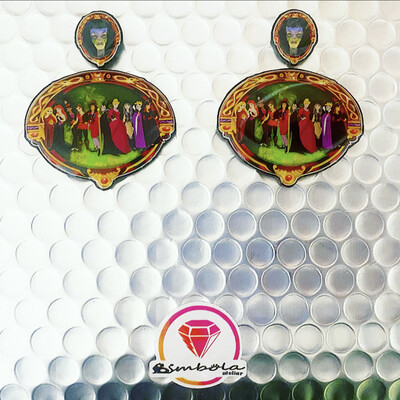 Pendientes dibujos animados villanas princesas