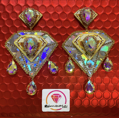 Pendientes gitana gipsy earrings pendientes etnicos pendientes strass perlas pendientes princesa diamante