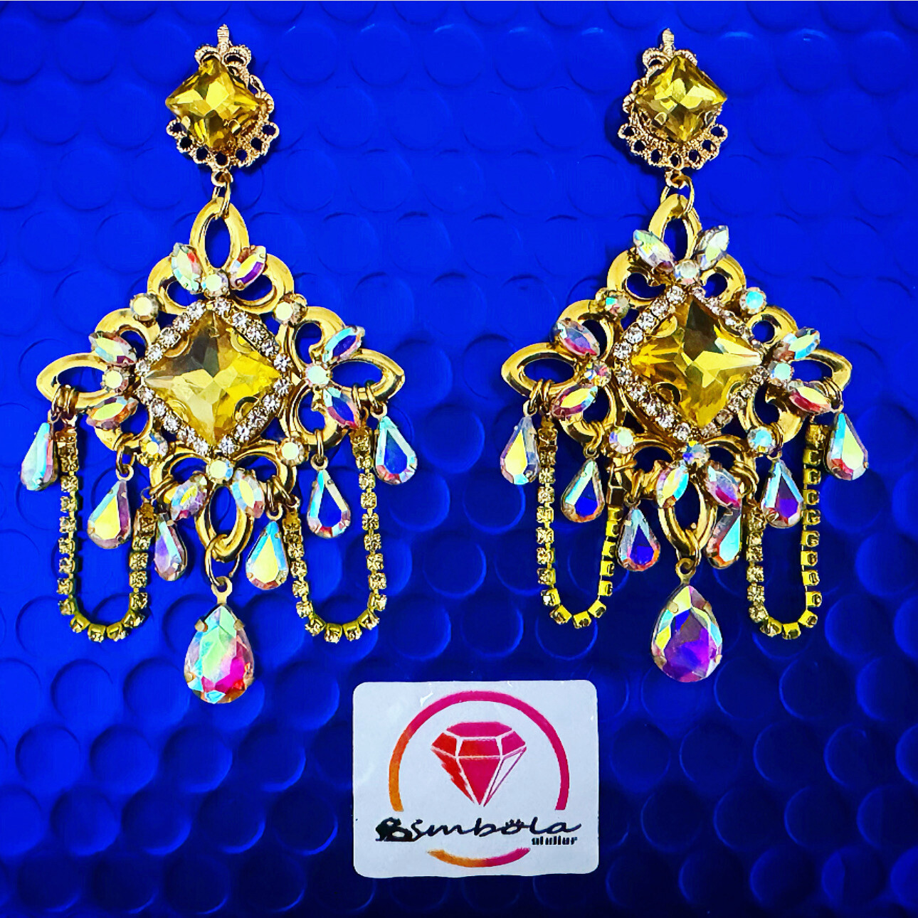 Pendientes gitana gipsy earrings pendientes etnicos pendientes strass perlas pendientes princesa rombo