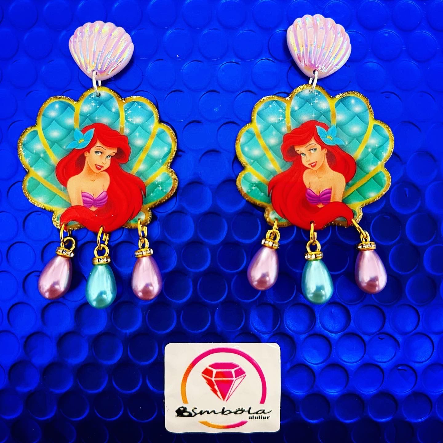 PENDIENTES SIRENITA ARIEL LITTLE MERMAID EARRINGS Pendientes princesas gipsy style