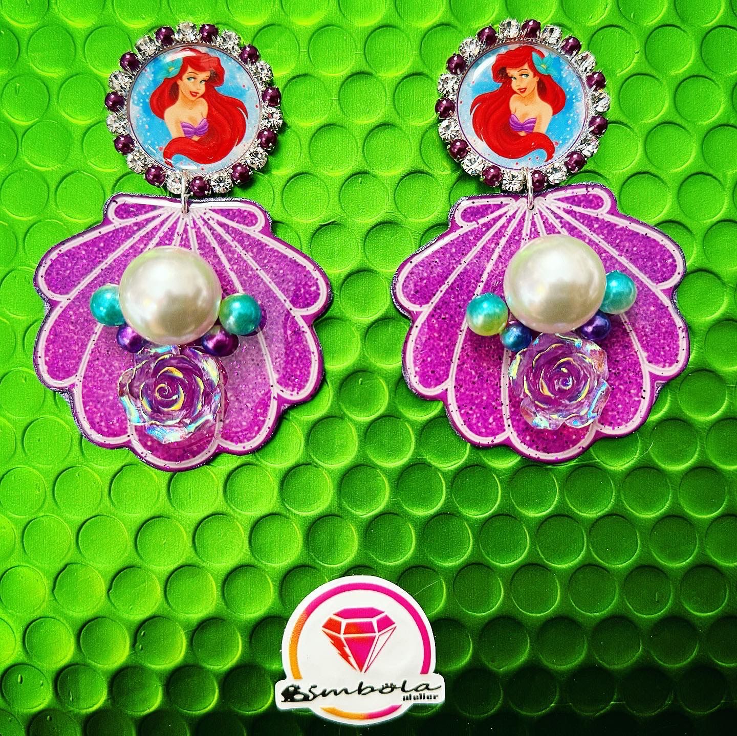 PENDIENTES SIRENITA ARIEL LITTLE MERMAID EARRINGS Pendientes princesas gipsy style