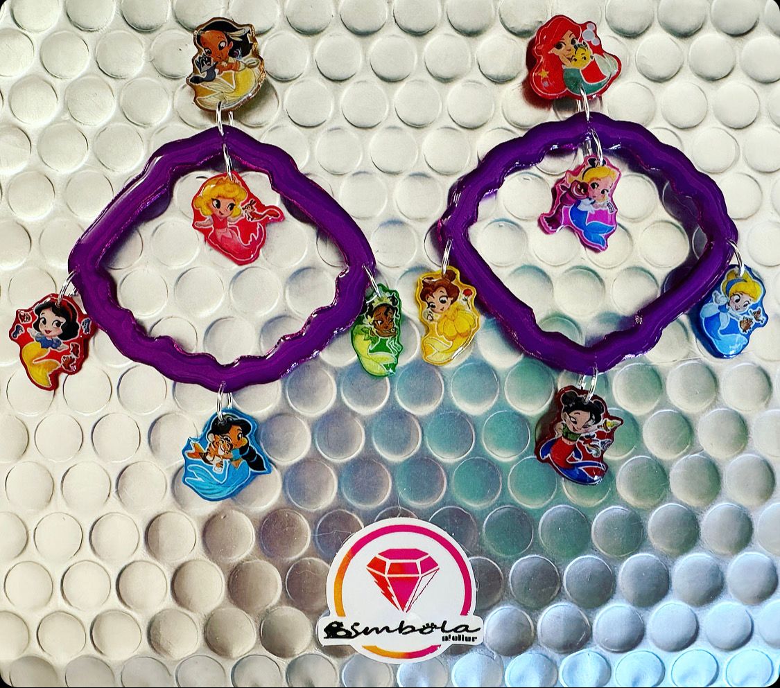 PENDIENTES SIRENITA ARIEL LITTLE MERMAID EARRINGS Pendientes princesas gipsy style
