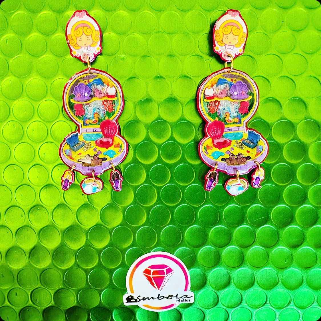 Pendientes muñecos pendientes juguete toy earrings dibujos animados cartoon earrings pocket