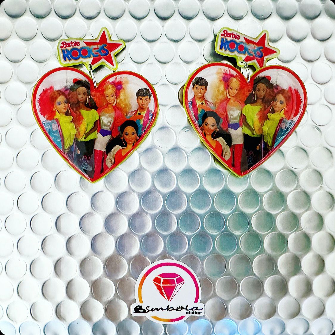 Pendientes muñecos pendientes juguete toy earrings Pendientes muñeca pendientes Barb earrings 