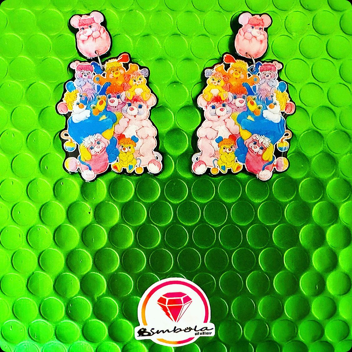 Pendientes muñecos pendientes juguete toy earrings dibujos animados cartoon earrings