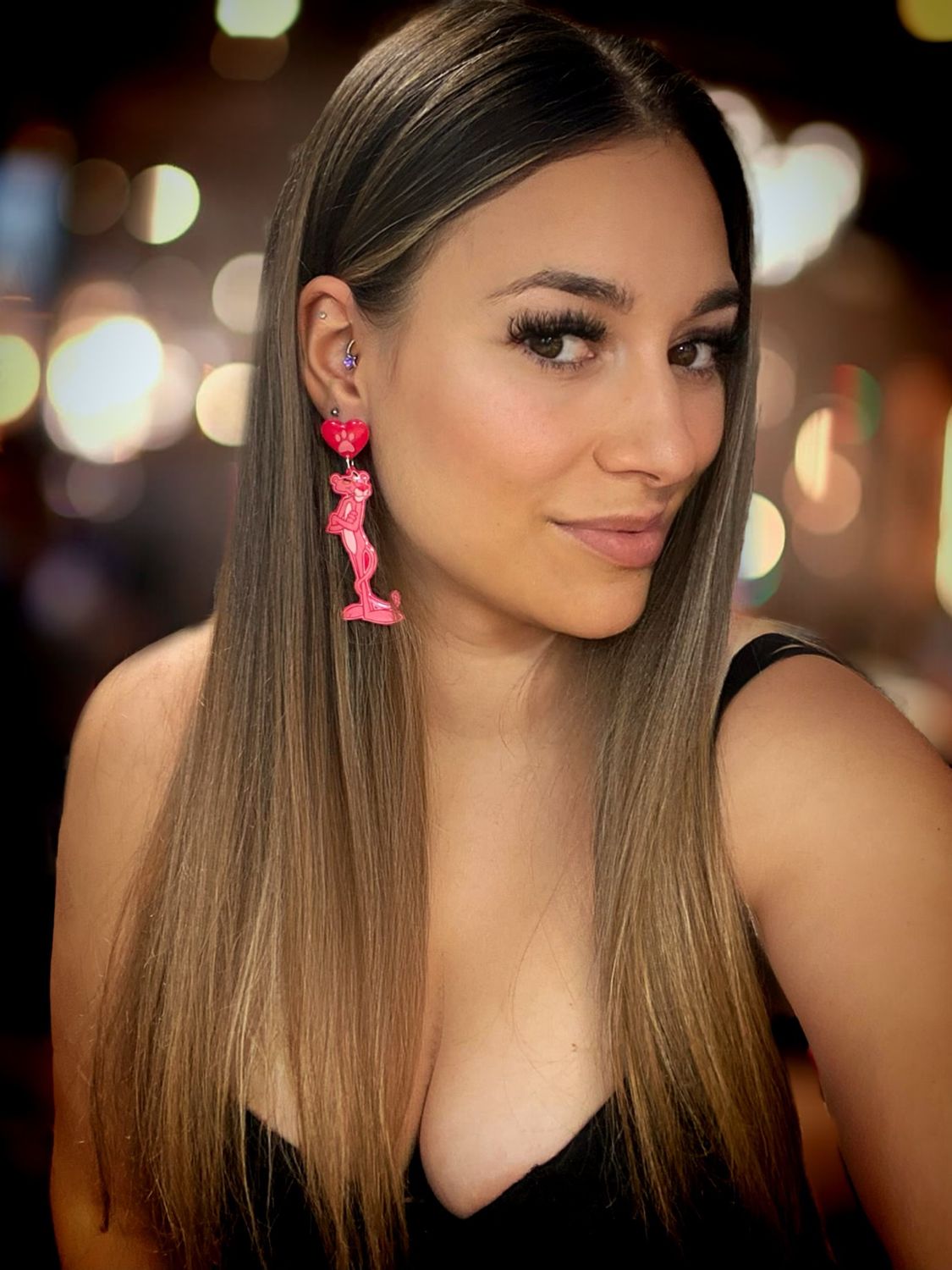 PENDIENTES PANTERA CARTOON EARRINGS  EARRINGS PANTHER EARRINGS DIBUJOS ANIMADOS