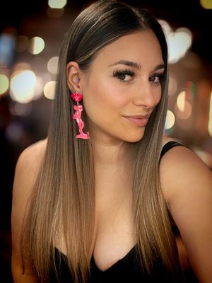 PENDIENTES PANTERA CARTOON EARRINGS  EARRINGS PANTHER EARRINGS DIBUJOS ANIMADOS