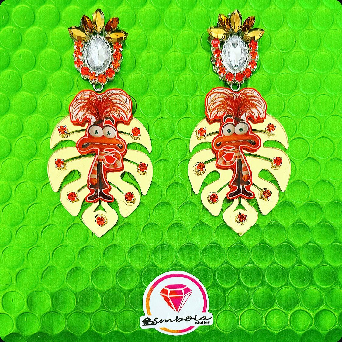 PENDIENTES EMOCIONES PENDIENTES EARRINGS CARTOON EARRINGS INSIDE OUT PENDIENTES DIBUJOS ANIMADOS