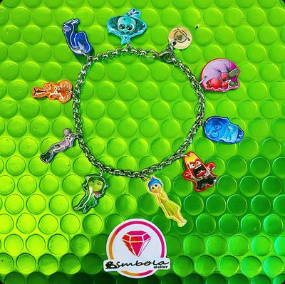 Bimbolina pulsera del revés inside out bracelet pulsera acero charms pulsera dibujos animados emociones  