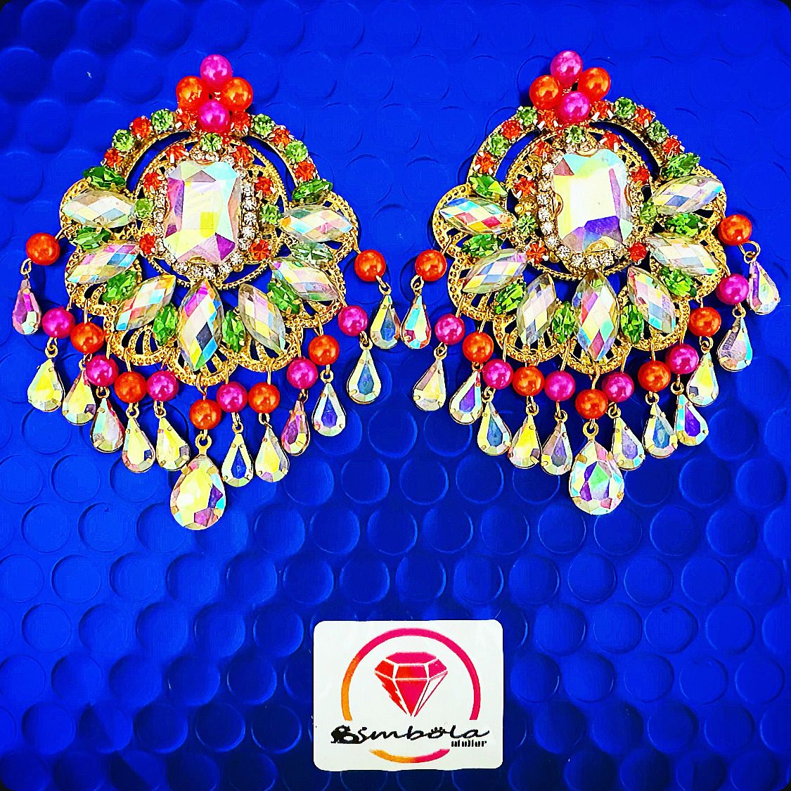 Pendientes gitana gipsy earrings pendientes etnicos pendientes strass perlas pendientes princesa