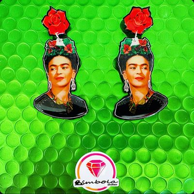PENDIENTES FRIDA EARRINGS FUNNY EARRINGS FRIDA KALHO EARRINGS 