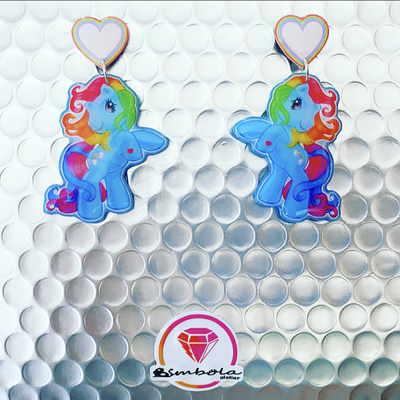 Pendientes pequeño pony pendientes dibujos animados ponis 