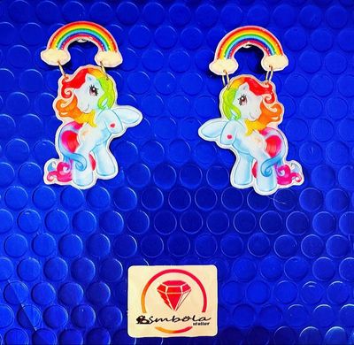 Pendientes pequeño pony pendientes dibujos animados ponis 