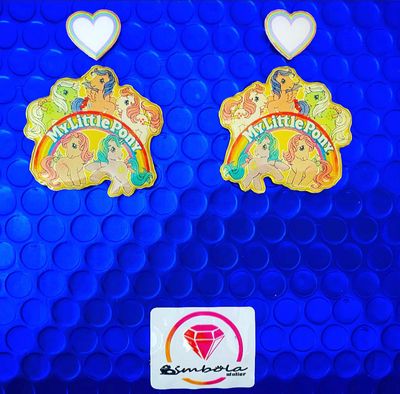 Pendientes pequeño pony pendientes dibujos animados ponis 