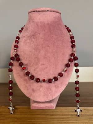 Collar hombre rosario una vuelta collar de bolas pedrería 