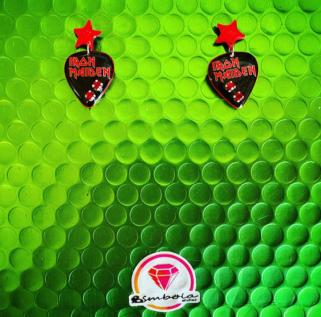 Pendientes rockeros pendientes púa rock earrings pua pendientes iron earrings Bimbolitos spike earrings 