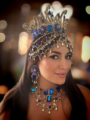 Tiara de cadena de acero Tiara cadena strass Tiara diamante pedrería lágrimas pepitas boreal oro corona