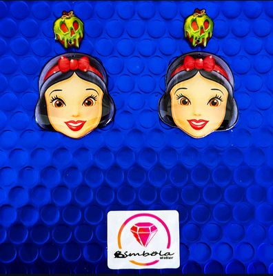 Pendientes Blancanieves Pendientes manzana Pendientes princesas