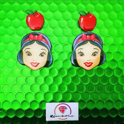 Pendientes Blancanieves Pendientes manzana Pendientes princesas