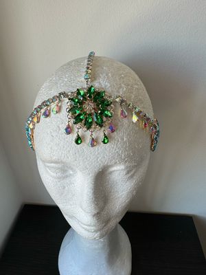 Tiara de cadena de acero Tiara cadena strass Tiara diamante pedrería lágrimas pepitas boreal oro corona