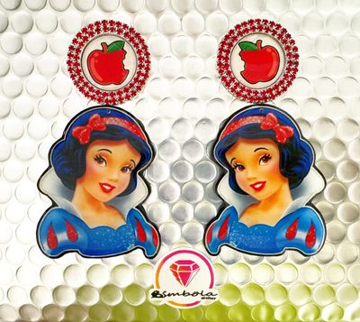 Pendientes Blancanieves Pendientes manzana Pendientes princesas