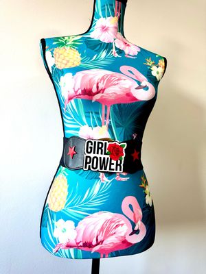 Cinto girl power cinturón elástico fajín cintura 