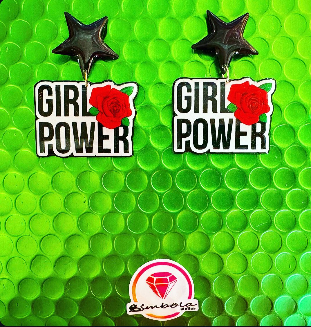 Pendientes girl power earrings Pendientes Estrellas 