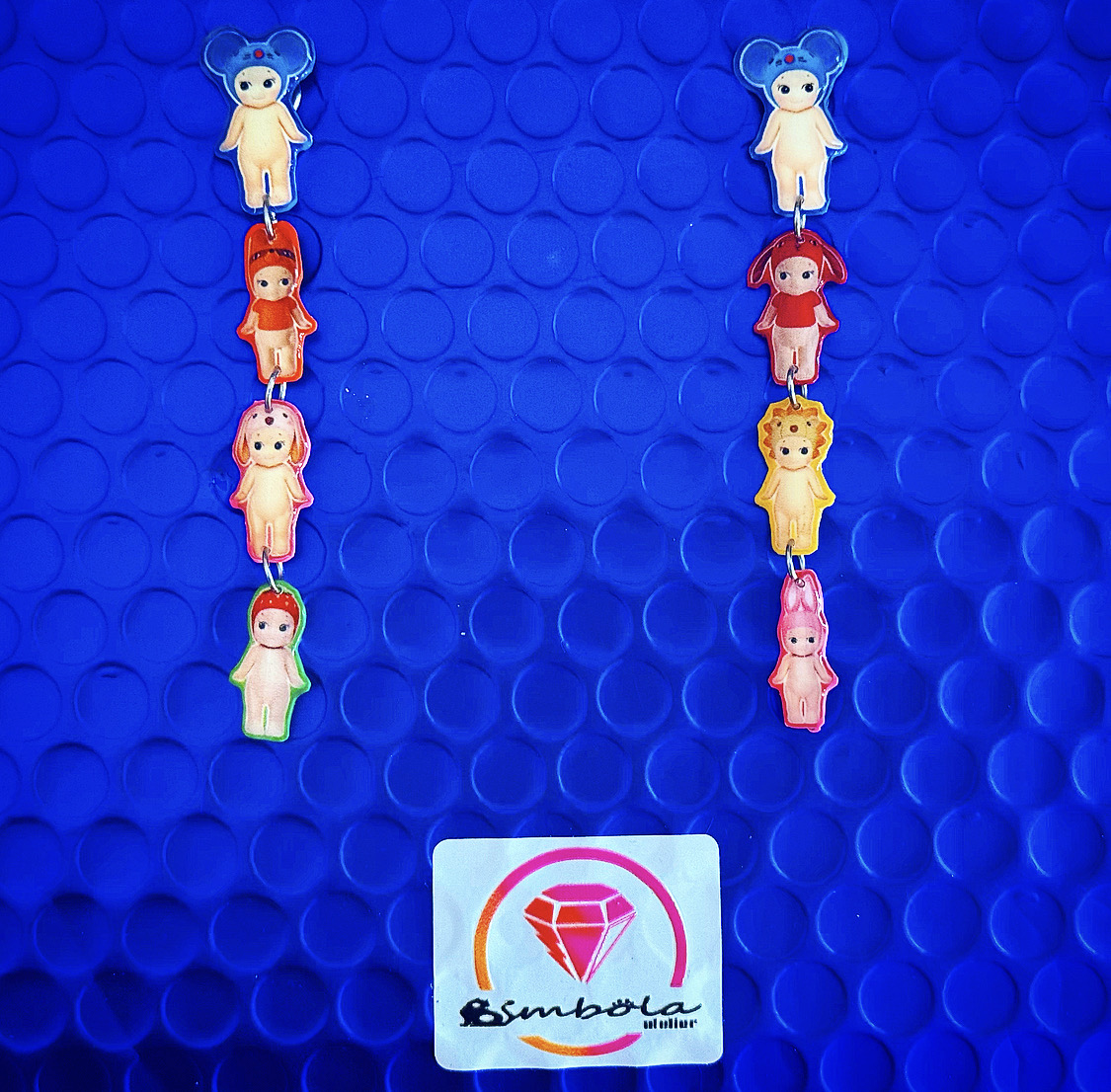 Pendientes sony angels pendientes muñecos doll earrings glitter earrings baby