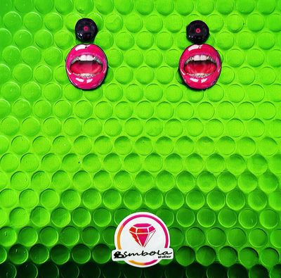 Pendientes labios besos amor lips mini bimbolitos