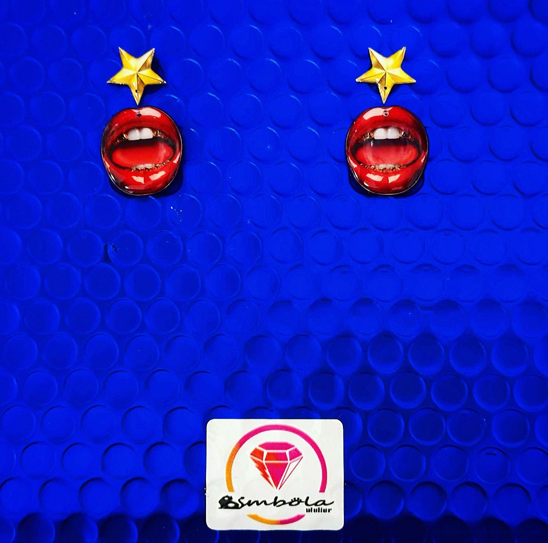 Pendientes labios besos amor lips mini bimbolitos