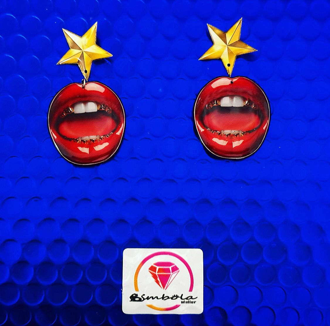 Pendientes labios besos amor lips 