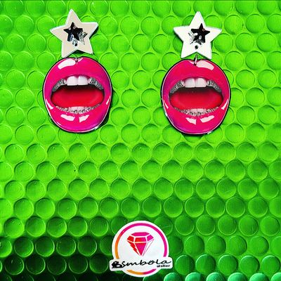 Pendientes labios besos amor lips 