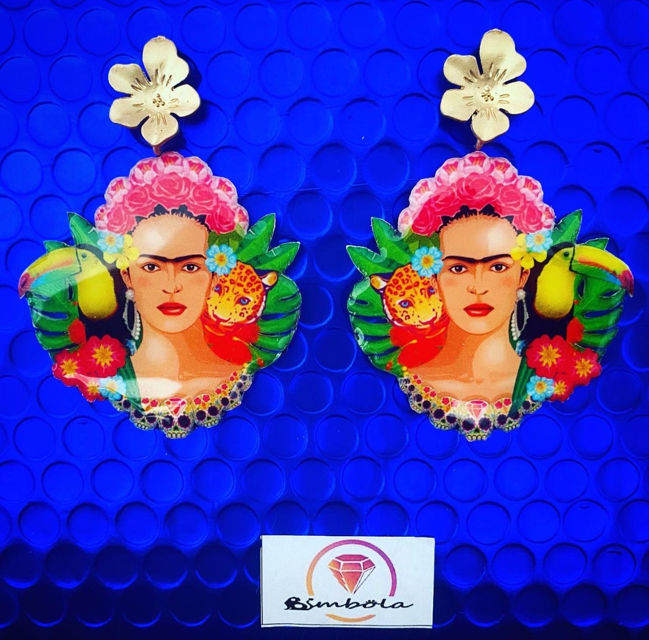 PENDIENTES FRIDA EARRINGS Frida Kahlo verano tropical summer 