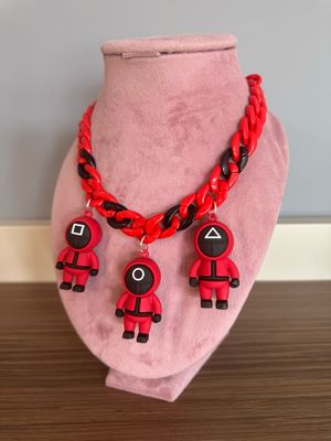 Collar Squid game collar juego del calamar