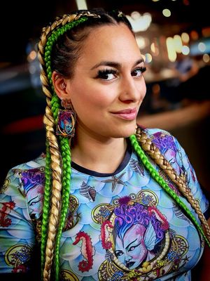 PENDIENTES Sirena mermaid earrings tattoo old school earrings EXCLUSIVE DESIGN ENTE SHOP